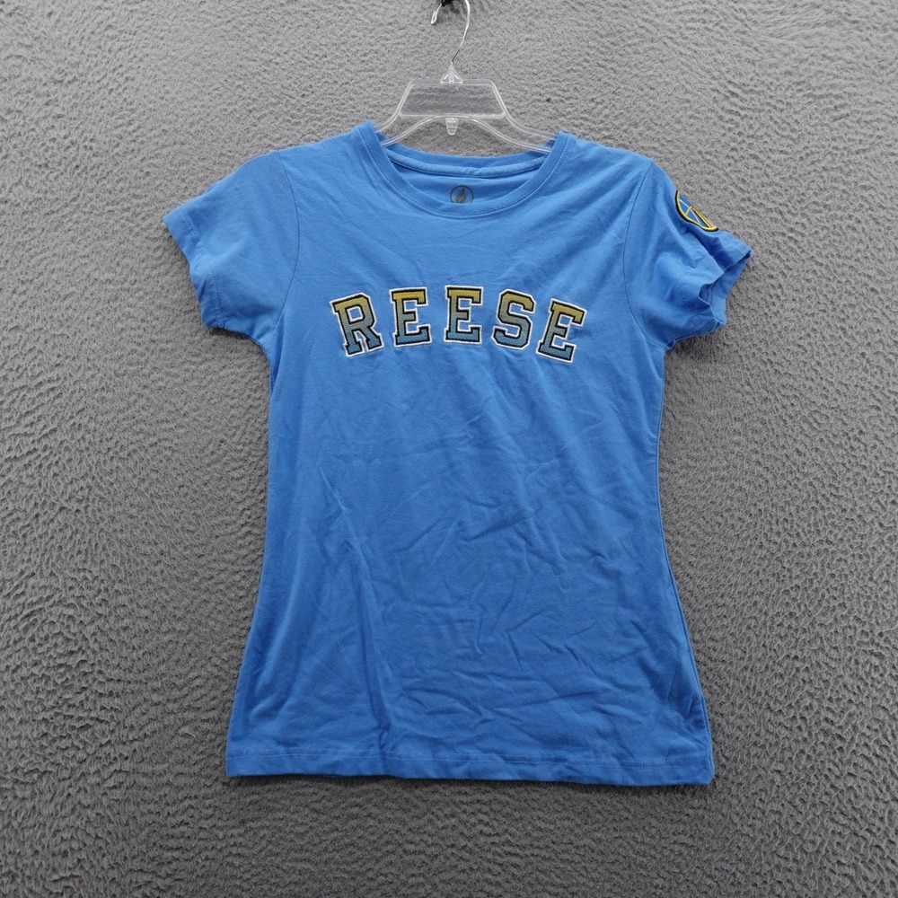 FISLL WNBA‎ Angel Reese Chicago Sky Blue Graphic T-Shirt Womens Small NEW